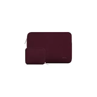 MOSISO Laptop Hülle Tasche 15 Zoll für MacBook Air 15 M5 M4 M3 M2 2026-2023 | 15 Zoll Laptoptasche für MacBook Air M5 M4 M3 M2 (2026-2023), Dell XPS, Ultraleicht, Ultradünn Laptophülle, Weinrot