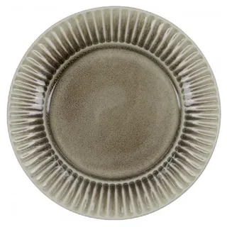 House Doctor Pleat Frühstücksteller 22 cm grau/braun