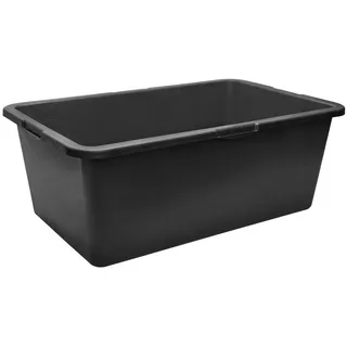 Garronda Mörtelkasten Rechteckig Mörtelkübel Kunststoffwanne stabile Maurerkübel GD-0169, (1-tlg., 1), Mischen von Beton, Mörtel, Gips, Kleber, Sand, Erde, Wasser, Schutt schwarz 49 cm x 78 cm x 29 cm | 80 l