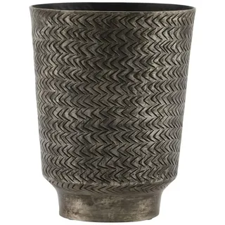 House Doctor Übertopf Oli, Ø14.5 x H18cm, metallisch