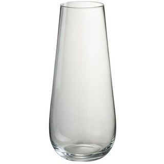J-line Dekovase Deko Vase Stockholm, Tischvase transparent, mittel 19,5 x 19,5 x 40 cm