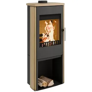 Haas+Sohn Kaminofen Vitorre  (6 kW, Raumheizvermögen: 60 m3 - 130 m3, Material Verkleidung: Sandstein, Schwarz)