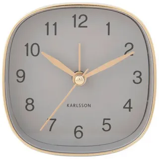 Karlsson Wecker Travel, Kunststoff, 4x8.5x8.5 cm, Weckfunktion, leises Uhrwerk, Dekoration, Uhren, Wecker
