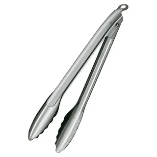 RÖSLE Grillzange JELIUS, Länge 32 cm, Edelstahl 18/10, mit Aufhängeöse, Spülmaschinengeeignet grau