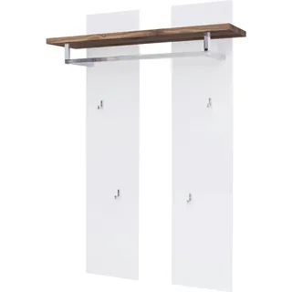 MCA Furniture Garderobenpaneel Romina 91 x 135 x 25 cm Weiß