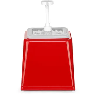 HENDI Pump-Soßenspender, 2.5 Liter rot
