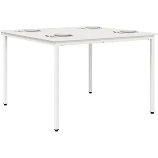 vidaXL Esstisch 110 x 75 x 110 cm weiß