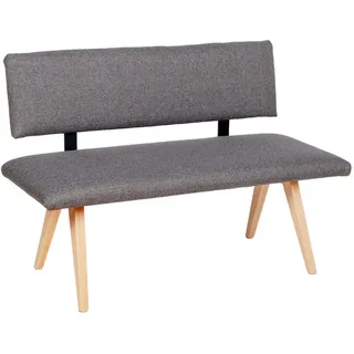 kundler home Sitzbank Polsterbank Grau 125 x 84 x 51 cm
