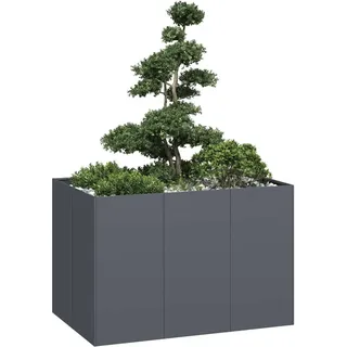 vidaXL Pflanzgefäß 120 x 80 x 80 cm Anthrazit