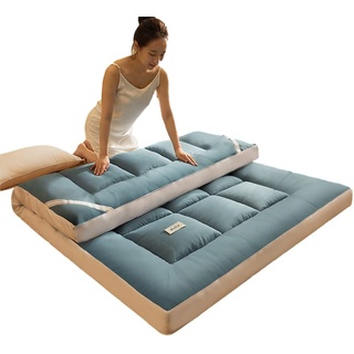 XYSQ Matratzen Tatami Futon Matratzen Federsamt Bodenmatratze Japanische Schlafbodenmatte Matratzenauflage Rollbett (Color : Green, Size : 90x200cm)