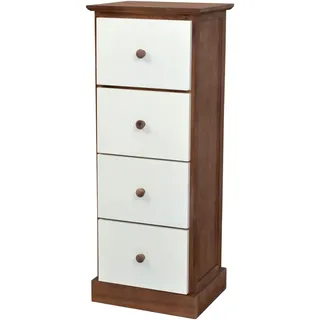 moebel-direkt-online Ella 30 x 25 x 77 cm Nussbaum / Cremeweiß