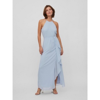 Vila Shirtkleid Maxi Kleid Abschluss Hochzeitsgast Dress VIMILINA (lang) 5478 in Blau blau 44