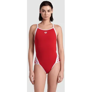 Arena Badeanzug Damen Rot/Weiß 38