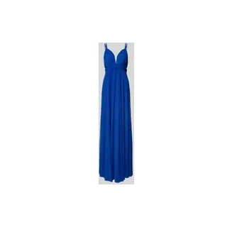 Abendkleid mit tiefem V-Ausschnitt, Royal, 32