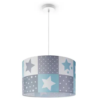 Paco Home 1-flg. Ø45,5 cm rund blau/weiß