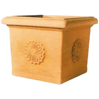 Square Vase Mit Impruneta Telcom Rosé - 49x49x41 Cm