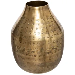 ATMOSPHERA CREATEUR D'INTERIEUR Atmosphera - Vase Oasis - gehämmertes Metall - goldfarben H. 15 cm - Model 3