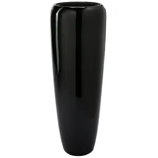 Flingora Bodenvase Cleo, mit Einsatz - Fiberglas - Indoor & Outdoor - Schwarz - Höhe 97 cm schwarz Ø 34 cm x 97 cm