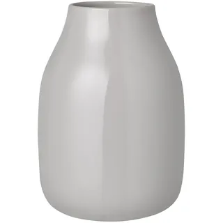 blomus Vase -COLORA- | Keramikvase für Blumen & Dekoration | Blumenvase Farbe Mourning Dove glänzend | Größe L