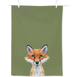 Ihr - T 1118320 - Geschirrtuch, Fuchs, Fox Rocco, Baumwolle, Bedruckt, 50cm x 70cm