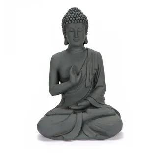 Bubble-Store Gartenfigur Buddha-Figur, (indischer Buddha), Buddha schwarz