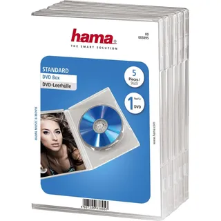 Hama 83895 DVD-Leerhülle 5 transparent