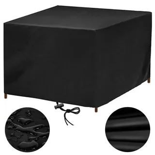 Gartenmöbel Abdeckung Wasserdicht 150x120 Abdeckung Gartenmöbel Winterfest Schutzhülle Abdeckplane Gartenmöbel Gartentisch Abdeckung Abdeckhaube Gartenmöbel für Tische Stühle, Anti-UV 150x120x80cm