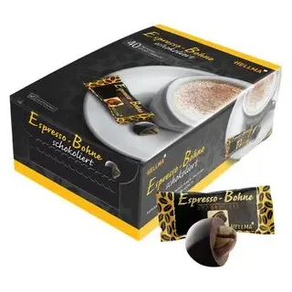 Hellma Espresso-Bohne in Zartbitterschokolade Schokolade 40 St./44,0 g, 40 St.