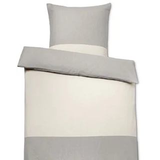 Flanell-Bettwäsche - beige - 100% Baumwolle- Maße: 155 x 220 cm - Beige