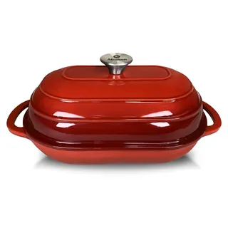 brotbackform gusseisen Rodeluxe Rodeluxe 37.5x31x19.5x7.5 rot 1pc