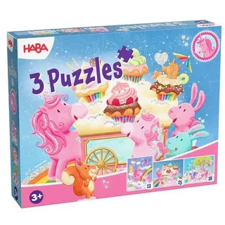 3 Puzzles - Einhorn Glitzerglück 12/15/18 Teile