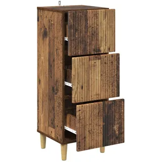 vidaXL Schubladenschrank 33 x 34,5 x 90 cm Braun
