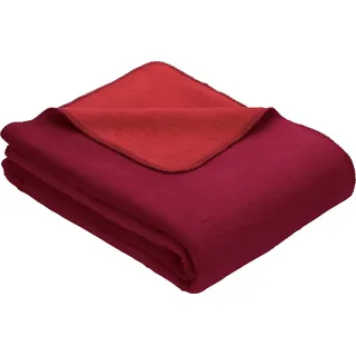 Wohndecke Wohndecke "Matera", Erwin Müller, Baumwollmischung Uni rot 150 cm x 200 cm