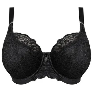 Elomi Brianna Bügel, gepolsterte Halbschale Plunge-BH, Schwarz, 85G - 85G