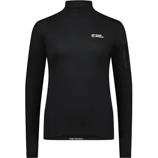 Mons Royale Diversion Merino Mock Neck Longsleeve Schwarz L