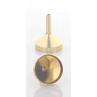 Mini Metall Parfümtrichter Kosmetex, kleiner Trichter 3 cm zum umfüllen, Gold