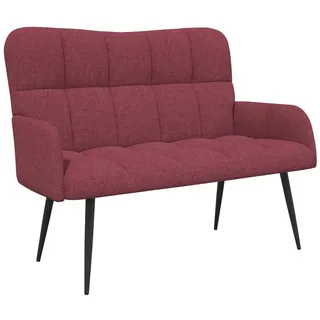 vidaXL Couch Stoff 2-Sitzer Rot