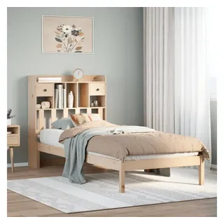 vidaXL Massivholzbett 90 x 190 cm Beige