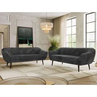 MKS Couch Cord 3-Sitzer Grau