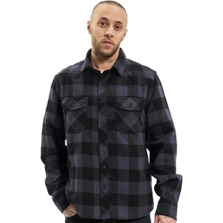 Brandit Check Shirt Herren Baumwoll Hemd XL Black-grey