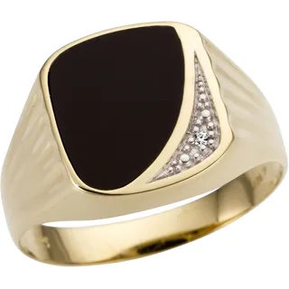 FIRETTI Siegelring "Schmuck Geschenk Gold 333 Herrenring Farbsteinring Onyx" Gr.