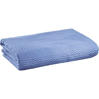 Erwin Müller Siena Kuscheldecke 100 x 150 cm Blau/Silber
