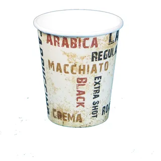 Pro DP 1000 Coffee to go Becher Coffeecups Kaffeebecher 16oz / 400ml / 0,4l, Ø90mm Papier+PE z.B. für Latte Macchiato usw. edles Neutralmotiv Barista