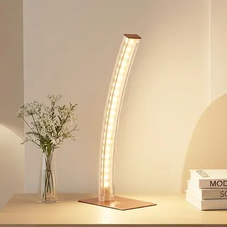 Tischleuchte Tischlampe Bogenlampe Esszimmerleuchte kupfer 1 flammig LED H 37 cm