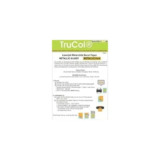 trucol 5 Blatt Wasserschiebefolie Decal Papier Transfer Folie DIN A4 Gold für Laserdrucker Kopierer goldene Folie wasserabschiebefolie Transferfolie Transferpapier