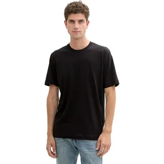 Tom Tailor 1037741 Kurzarm-T-Shirt 2 Einheiten Black L