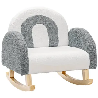 COSTWAY Kindersessel Schaukelstuhl, bis 50 kg grau 50 cm x 50 cm x 50 cm