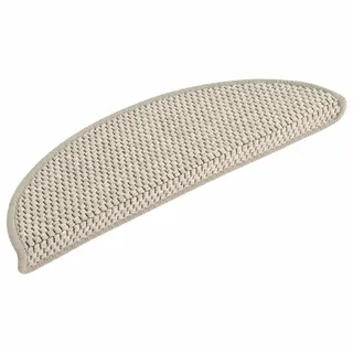 homiuse Treppenmatten Selbstklebend Sisal-Optik 15 STK. 56x20 cm Taupe Treppenstufen Matten Modern Stufenteppich Stufenmatten Innen Treppenstufen Antirutsch Treppenstufen Schutz Komfortabel & Warm