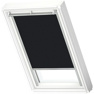 Velux Dachfensterrollo DKL M04 3009S  (Farbe: Schwarz - 3009S, Farbe Schiene: Aluminium, Manuell)