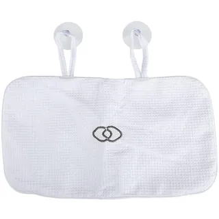 Thyonta Rutschfestes Badewannenkissen, aufblasbares Kissen, besticktes Badewannenkissen mit Saugnapf, aufblasbar, geeignet für Badezimmer, SPA, Badewanne